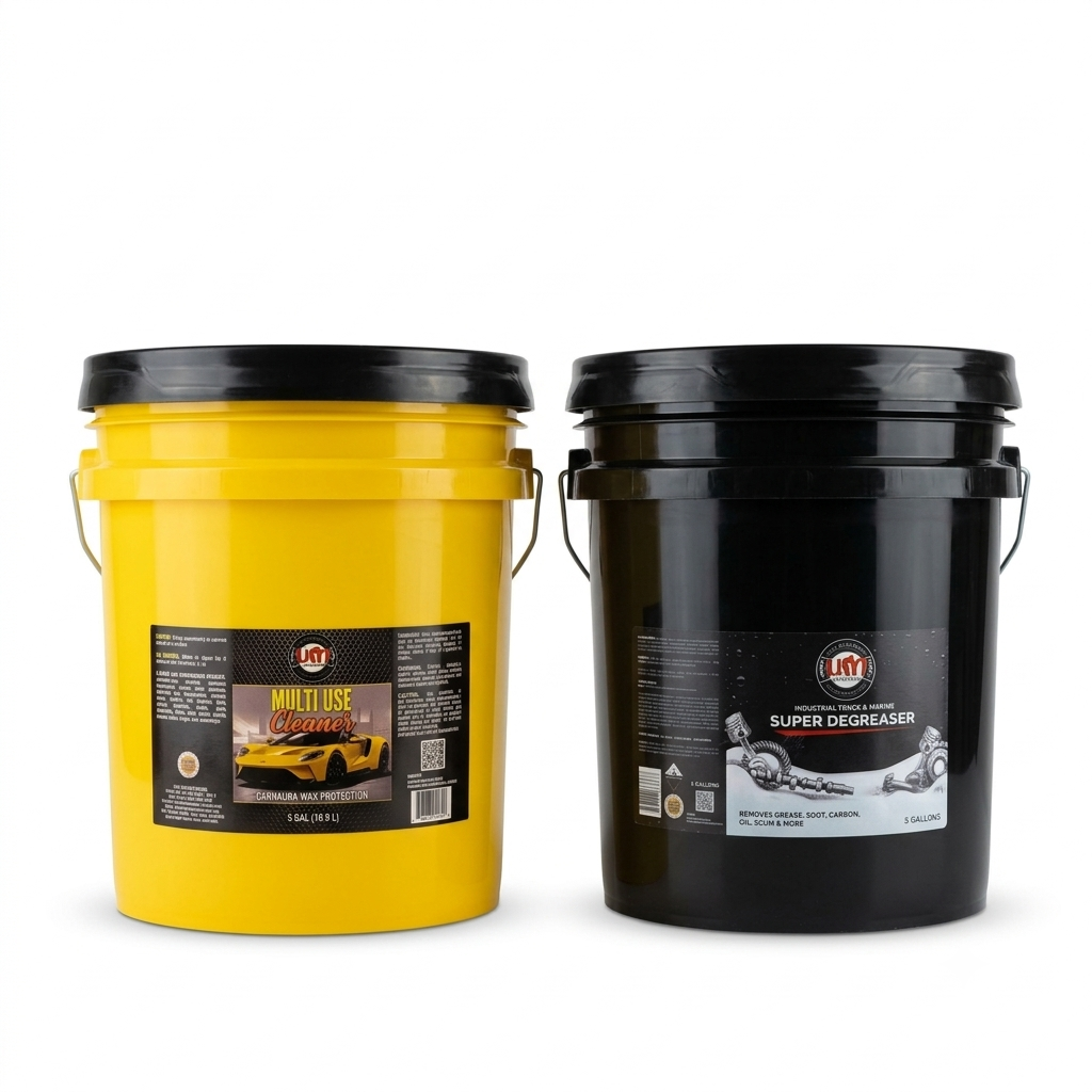 Combo Pailas UM Multi-Use Cleaner + Industrial Truck & Marine Super Degreaser – 5 GAL